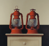 Wim Blom - Two oil Lamps 2003 - 20”x24”