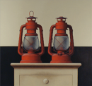 Wim Blom - Two oil Lamps 2003 - 20”x24”